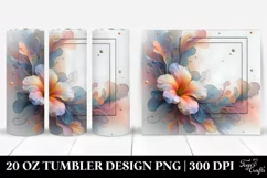 Abstract Nasturtium Watercolor 20 Oz Tumbler Product Image 1