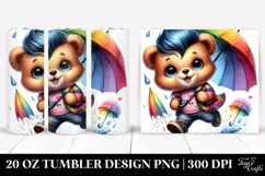 Cute Baby Bear Drawing | 20 oz Tumbler Product Image 1