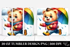 Cute Baby Bear Drawing | 20 oz Tumbler Product Image 1