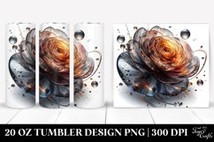 Abstract Shiny Ranunculus Metalic Product Image 1