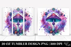 Magical Celestial Mushroom Watercolor 20 Oz Tumbler Product Image 1