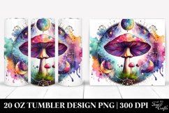 Magical Celestial Mushroom Watercolor 20 Oz Tumbler Product Image 1