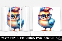 Cute Baby Chicken Drawing | 20 oz Tumbler Product Image 1