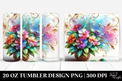 Watercolor Impatiens Tumbler Product Image 1