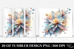 Abstract Pastel Shiny Narcissus Made of - 20 Oz Tumbler Product Image 1