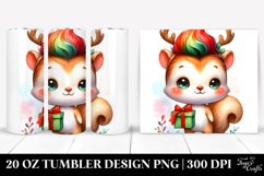 Expressive Baby Macaw with Reindeer Horns PNG Product Image 1