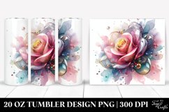 Abstract Pastel Shiny Rose Made of - 20 Oz Tumbler Product Image 1