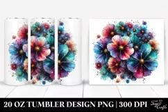 Watercolor Cosmos Tumbler Product Image 1