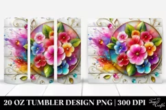 Colorful Impatiens | 20 oz Tumbler Product Image 1