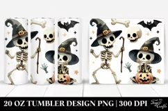a Simple Funny Skeleton Haloween Clipart 20 Oz Tumbler Product Image 1