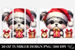Expressive Baby Maltese with Gift Box PNG Product Image 1