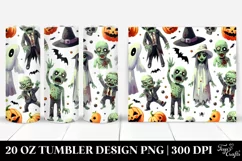 Simple Funny Haloween Zombie 20 Oz Tumbler Product Image 1