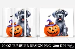 Expressive Baby Great Dane for Halloween, PNG Product Image 1