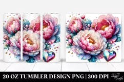 Detailed Vibrant Pastel Glossy Peonies Made of Diamonds - 20 Product Image 1