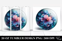 Watercolor Cosmos Tumbler Product Image 1