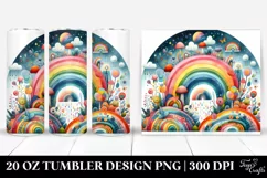 Colorful Whimsical Rainbow | 20 oz Tumbler Product Image 1