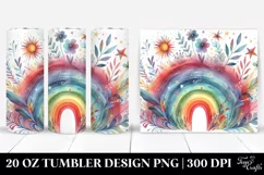 Colorful Whimsical Rainbow | 20 oz Tumbler Product Image 1
