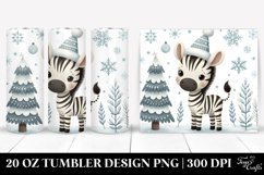 Cute Baby Zebra Christmas 20 Oz Tumbler Product Image 1