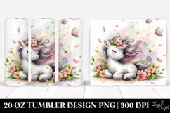 Watercolor Baby Unicorn Tumbler Product Image 1