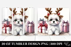 Expressive Baby Maltese with Pastel Colors PNG Product Image 1