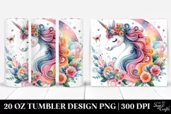 Colorful Whimsical Unicorn | 20 Oz Tumbler Product Image 1