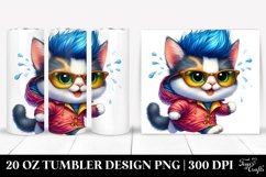 Goofy Baby Cat, Transparent 20 Oz Tumbler Product Image 1