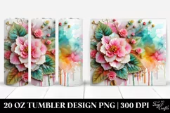 Colorful Begonia | 20 oz Tumbler Product Image 1