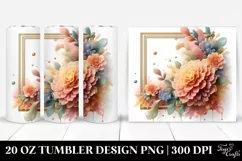 Marigold Watercolor Splash 20 Oz Tumbler Product Image 1