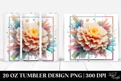 Marigold Watercolor Splash 20 Oz Tumbler Product Image 1