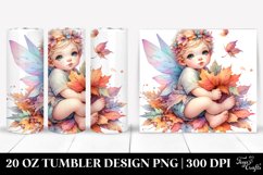 Cute Fairy Autumn Leaves. 20 oz Tumbler Design Product Image 1