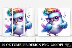 Cute Baby Dove Drawing Tumbler Product Image 1