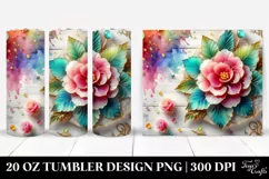 Colorful Begonia | 20 Oz Tumbler Product Image 1