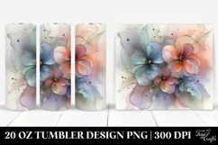 Abstract Glossy Pansy Clipart 20 Oz Tumbler Product Image 1