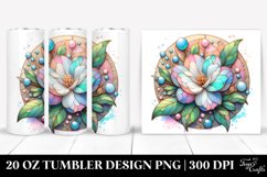 Detailed Vibrant Wooden Small Stained Gardenia - 20 Oz Product Image 1