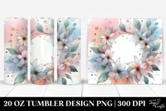 Abstract Jasmine Tumbler | 20 oz Tumbler Product Image 1