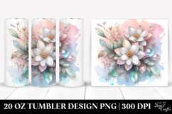 Abstract Jasmine Tumbler | 20 oz Tumbler Product Image 1