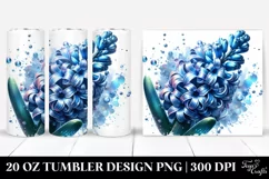 Watercolor Hyacinth Tumbler Product Image 1