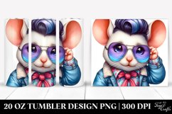 Vibrant Drawing Cute Baby Mouse | 20 oz Tumbler Product Image 1