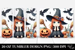 Simple Funny Witch Clipart, Transparent 20 Oz Tumbler Product Image 1