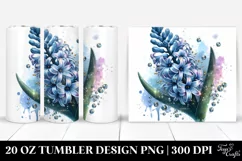 Watercolor Hyacinth Tumbler Product Image 1