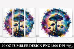Vibrant Magical Celestial Mushroom 20 Oz Tumbler Product Image 1