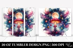 Magical Celestial Mushroom Clipart 20 Oz Tumbler Product Image 1