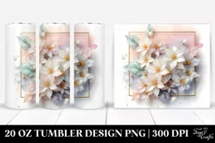 Shiny Jasmine Tumbler | 20 oz Tumbler Product Image 1