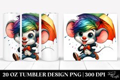 Vibrant Drawing Cute Baby Mouse | 20 oz Tumbler Product Image 1