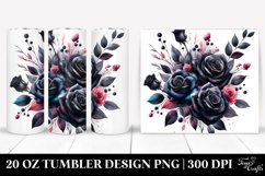 Colorful Black Roses Tumbler | 20 oz Tumbler Product Image 1