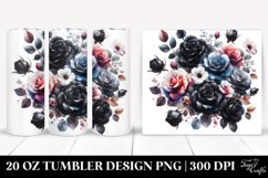 Colorful Black Roses Tumbler | 20 oz Tumbler Product Image 1