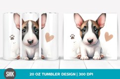 20 oz Tumbler Watercolor Cute Baby Bull Terrier Product Image 1