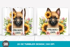 20 oz Tumbler Watercolor Cute Baby Malinois Product Image 1