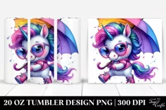 Cute Baby Unicorn Dancing 20 Oz Tumbler Product Image 1