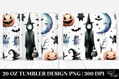 Simple Funny Nightmare Haloween Clipart 20 Oz Tumbler Product Image 1